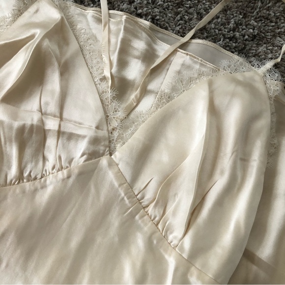 Reformation Maysen Silk Dress - Fior Di Latte - Picture 5 of 9